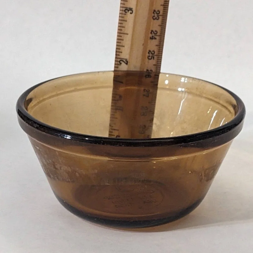 Anchor Hocking Fire-King Amber Glass Custard Cups 6oz Set of 6 Vintage 1034 USA
